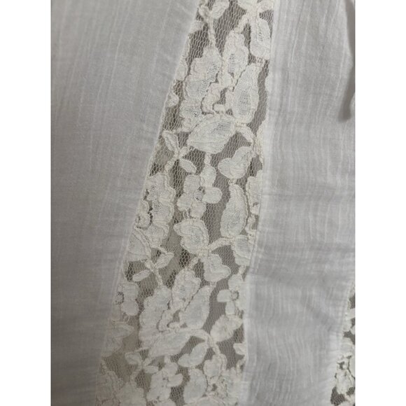 Hollister spaghetti straps Corset back Lace babydoll Dress Mini white Large Boho - Picture 4 of 13